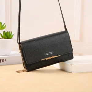 موضة بولي Leather جلد حقائب النساء الصغيرة الإناث سعة كبيرة حقيبة كتف سوداء حقائب كروسبودي للنساء حقائب اليد الهاتف المحفظة
