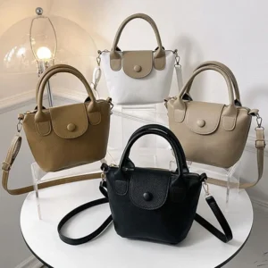 بو الجلود حقيبة رسول عادي للنساء ، حقيبة يد Crossbody ، حقيبة الكتف ، دلو مطوي حمل الحقائب ، عارضة